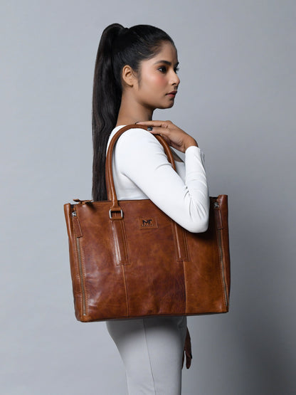 Classy Leather Bags Classy Business Hour Tote - AVBL MRKT (2)