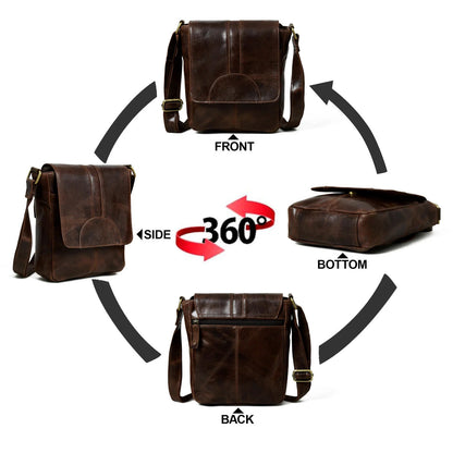 Classy Leather Bags Cocoa Classic Messenger Bag - AVBL MRKT (4)