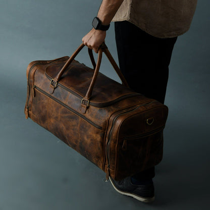 Classy Leather Bags Cohen Buffalo Weekender Duffle - AVBL MRKT (2)