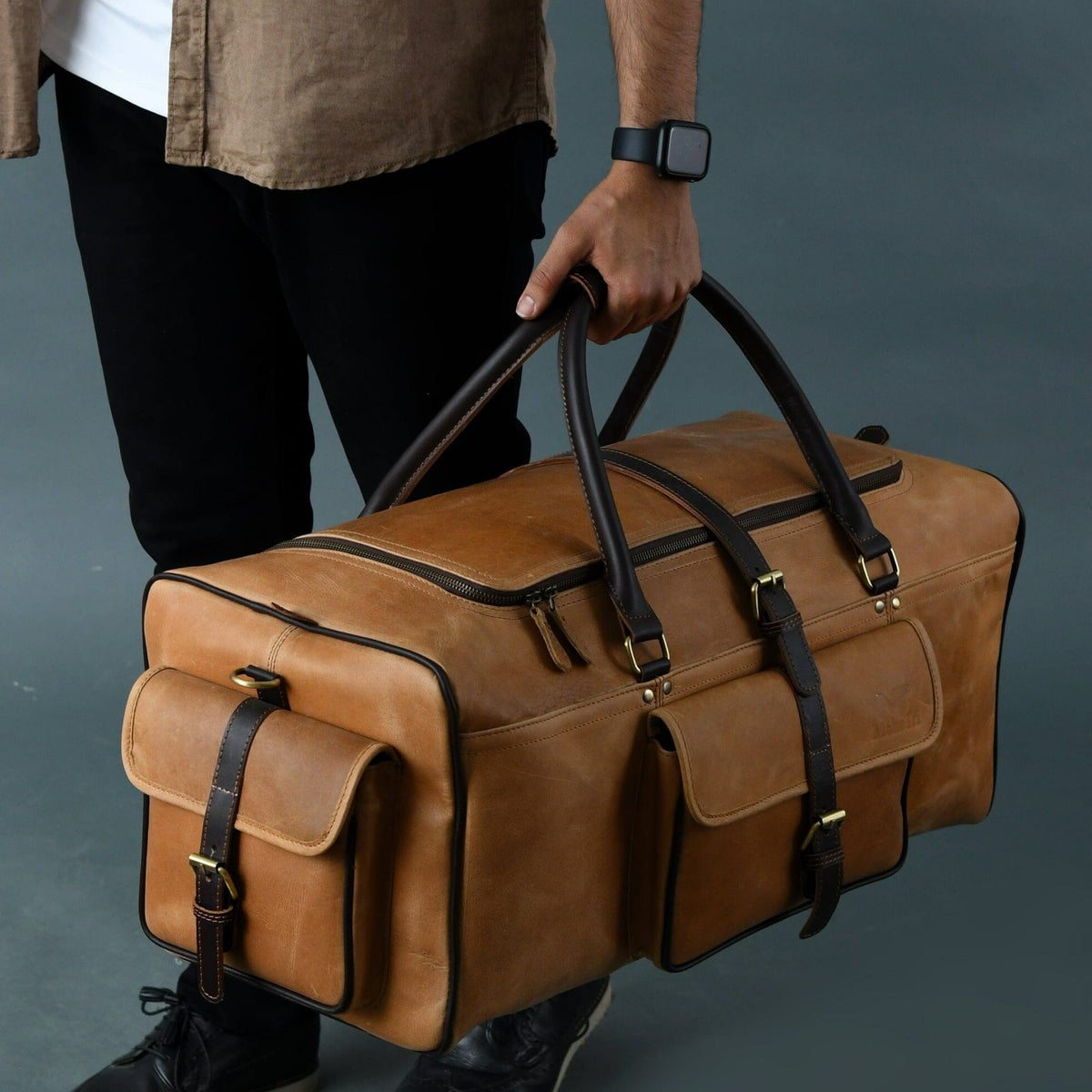 Classy Leather Bags Corpus Travel Duffel - AVBL MRKT (3)