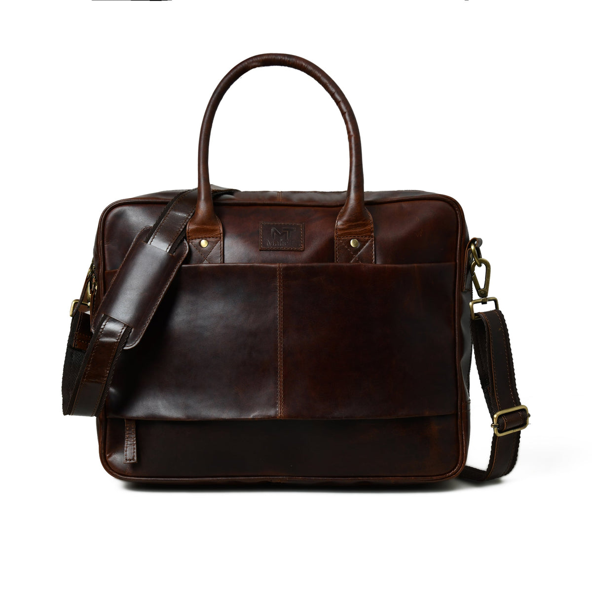 Classy Leather Bags Crimson Contemporary Briefcase - AVBL MRKT (1)