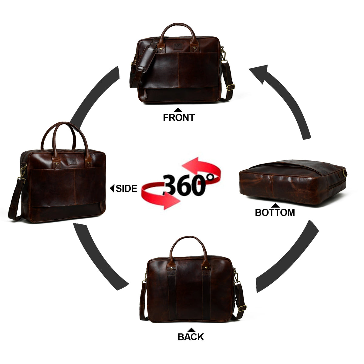 Classy Leather Bags Crimson Contemporary Briefcase - AVBL MRKT (12)