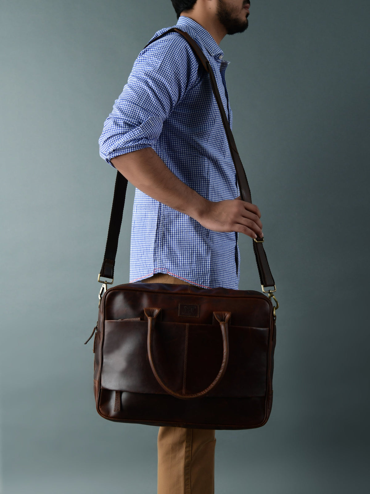 Classy Leather Bags Crimson Contemporary Briefcase - AVBL MRKT (5)