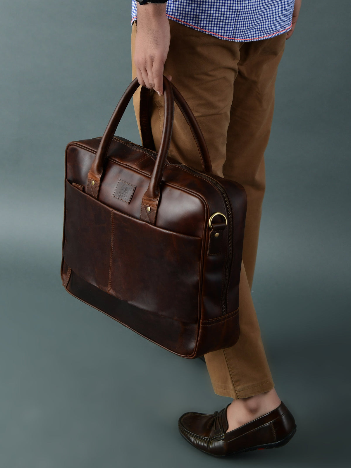 Classy Leather Bags Crimson Contemporary Briefcase - AVBL MRKT (9)