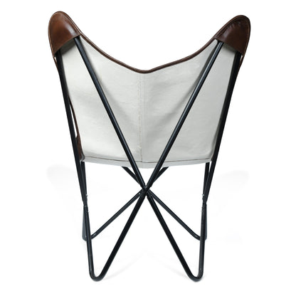 Classy Leather Bags Dark Cuero Butterfly Chair - AVBL MRKT (4)