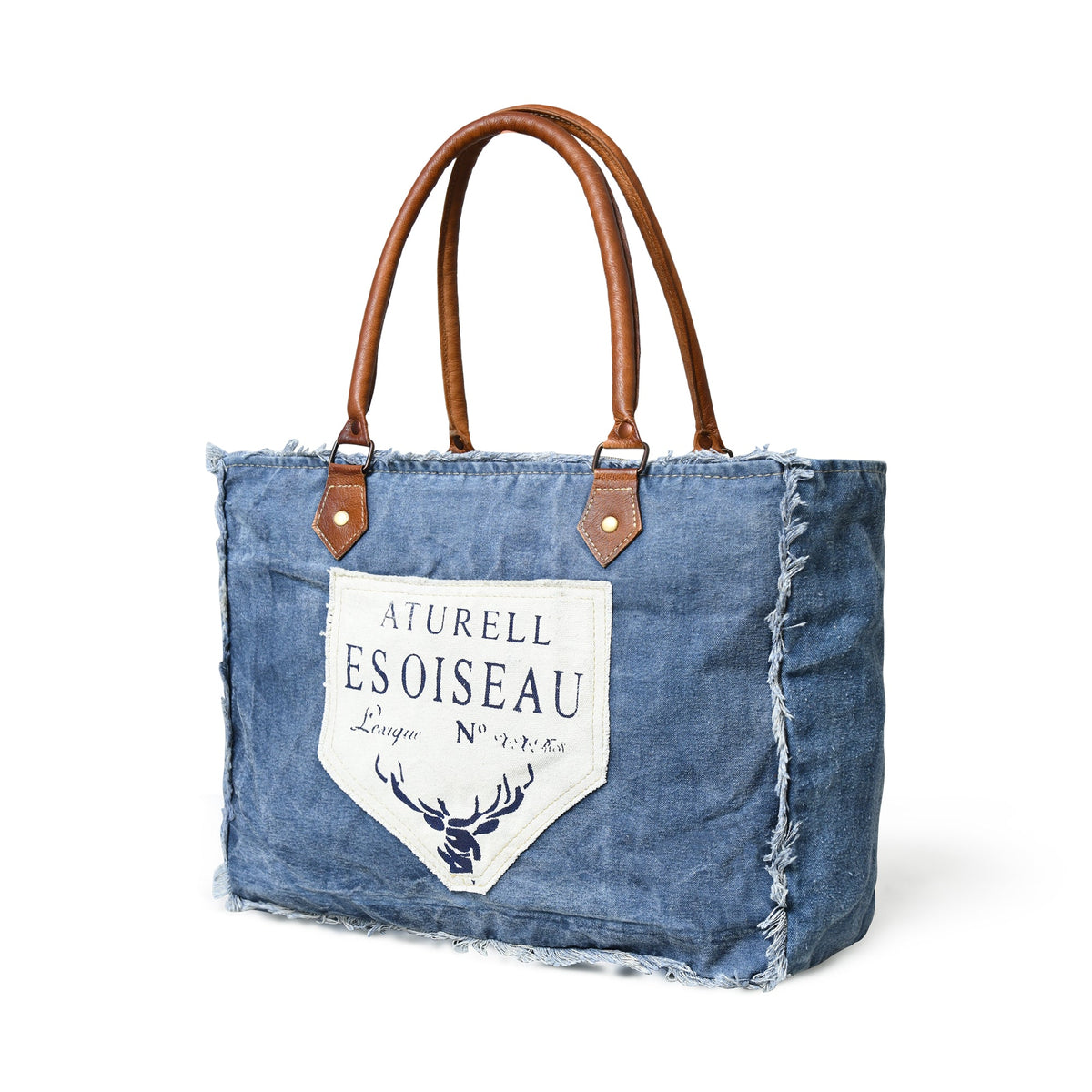 Classy Leather Bags Denim Boho Chic Canvas Shoulder Bag - AVBL MRKT (1)