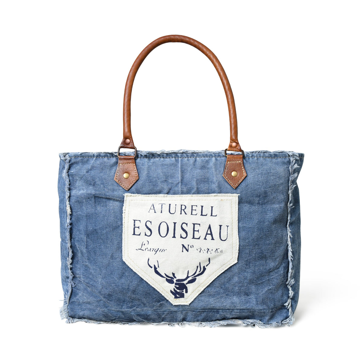 Classy Leather Bags Denim Boho Chic Canvas Shoulder Bag - AVBL MRKT (2)