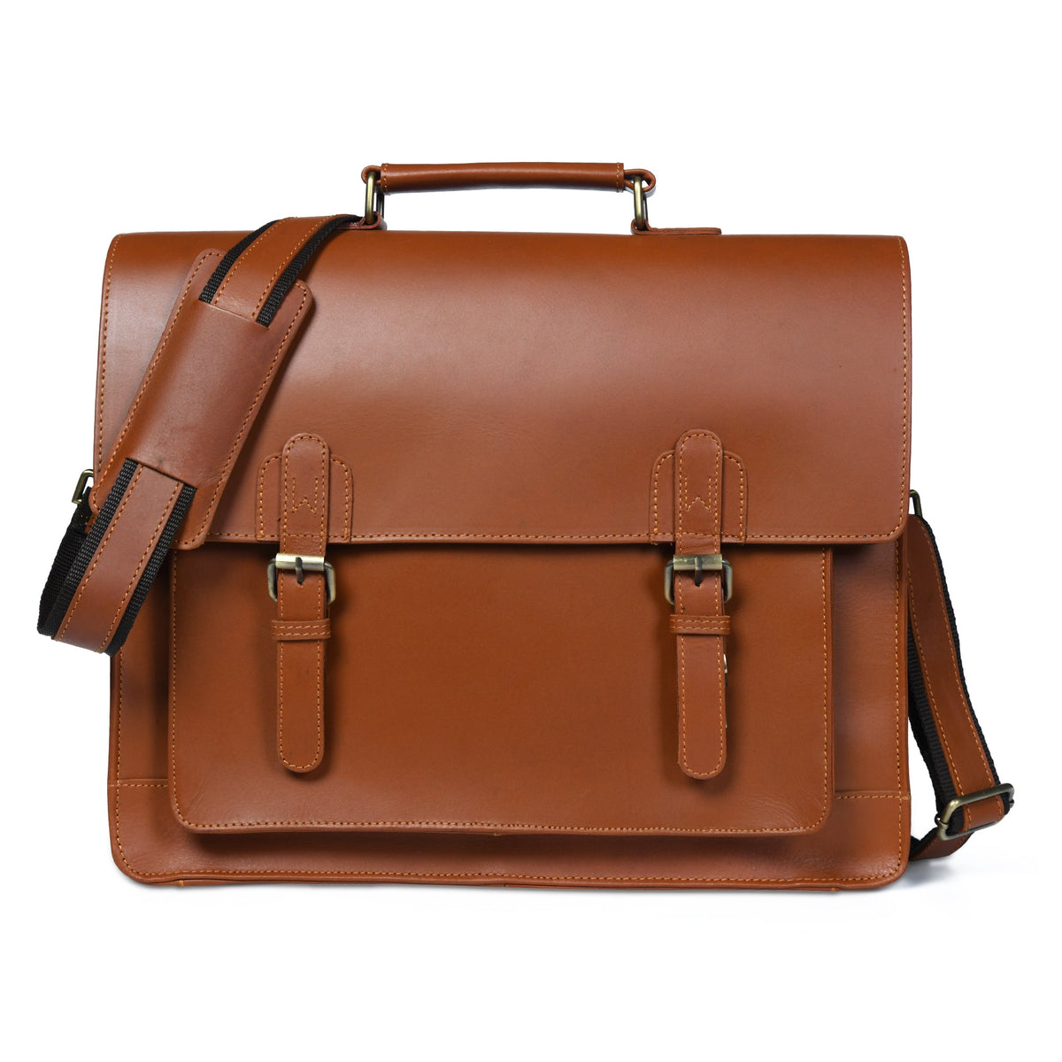 Classy Leather Bags Denver Office Briefcase - AVBL MRKT (1)