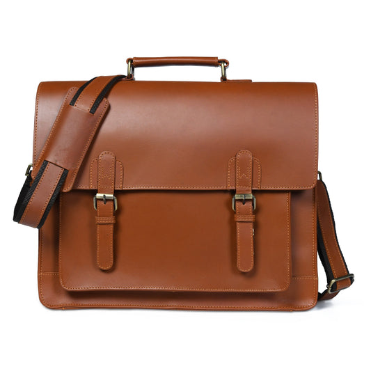 Classy Leather Bags Denver Office Briefcase - AVBL MRKT (1)