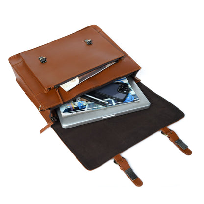 Classy Leather Bags Denver Office Briefcase - AVBL MRKT (2)