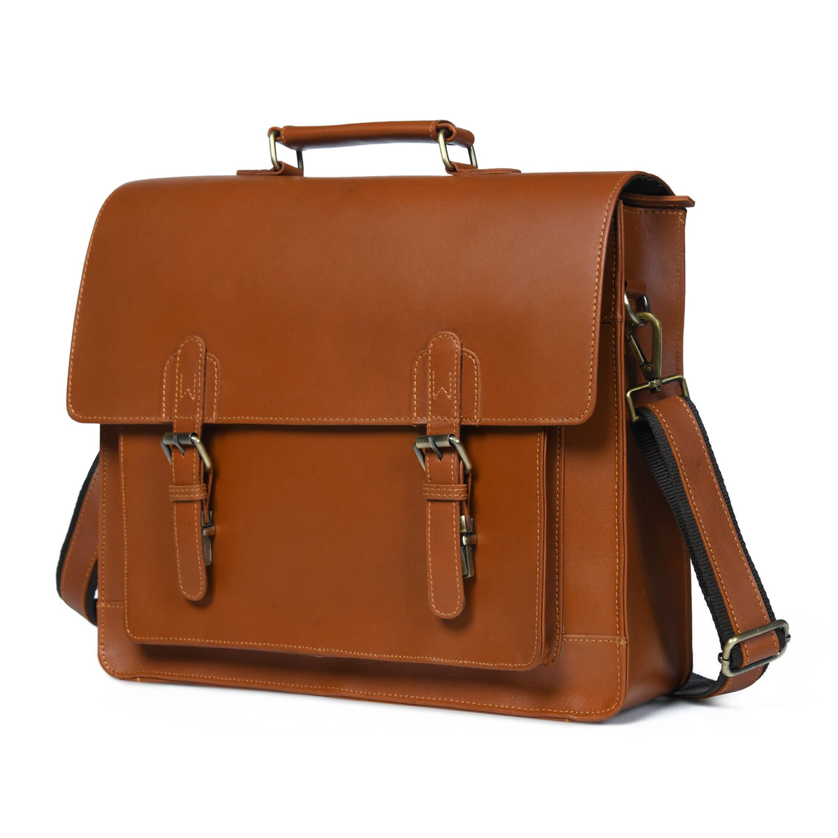 Classy Leather Bags Denver Office Briefcase - AVBL MRKT (4)