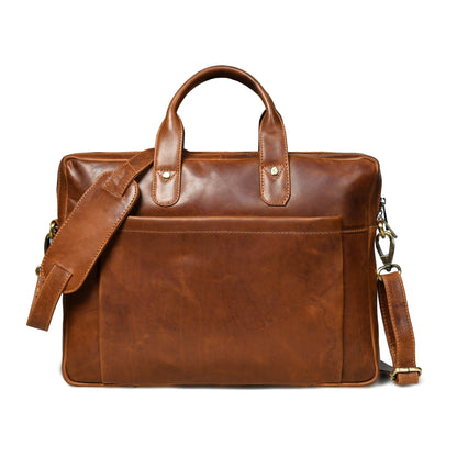 Classy Leather Bags Denver Slim Laptop Briefcase - AVBL MRKT (1)