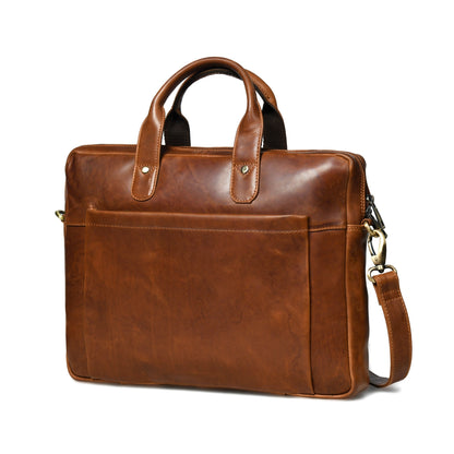 Classy Leather Bags Denver Slim Laptop Briefcase - AVBL MRKT (3)
