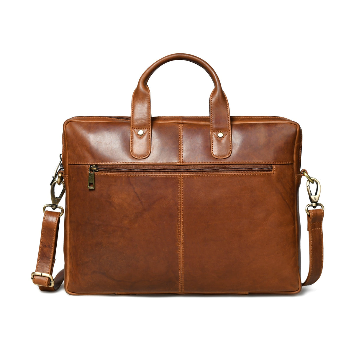 Classy Leather Bags Denver Slim Laptop Briefcase - AVBL MRKT (4)