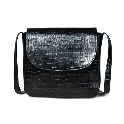 Classy Leather Bags Diva Black Croco Sling Bag - AVBL MRKT (2)