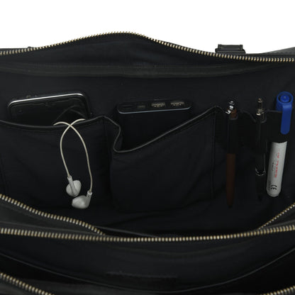 Classy Leather Bags Dixon Black Buffalo Leather Laptop Briefcase - AVBL MRKT (11)
