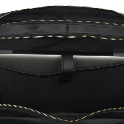 Classy Leather Bags Dixon Black Buffalo Leather Laptop Briefcase - AVBL MRKT (12)