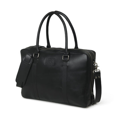 Classy Leather Bags Dixon Black Buffalo Leather Laptop Briefcase - AVBL MRKT (3)