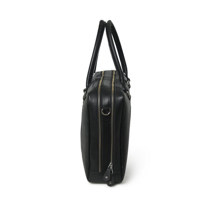 Classy Leather Bags Dixon Black Buffalo Leather Laptop Briefcase - AVBL MRKT (9)