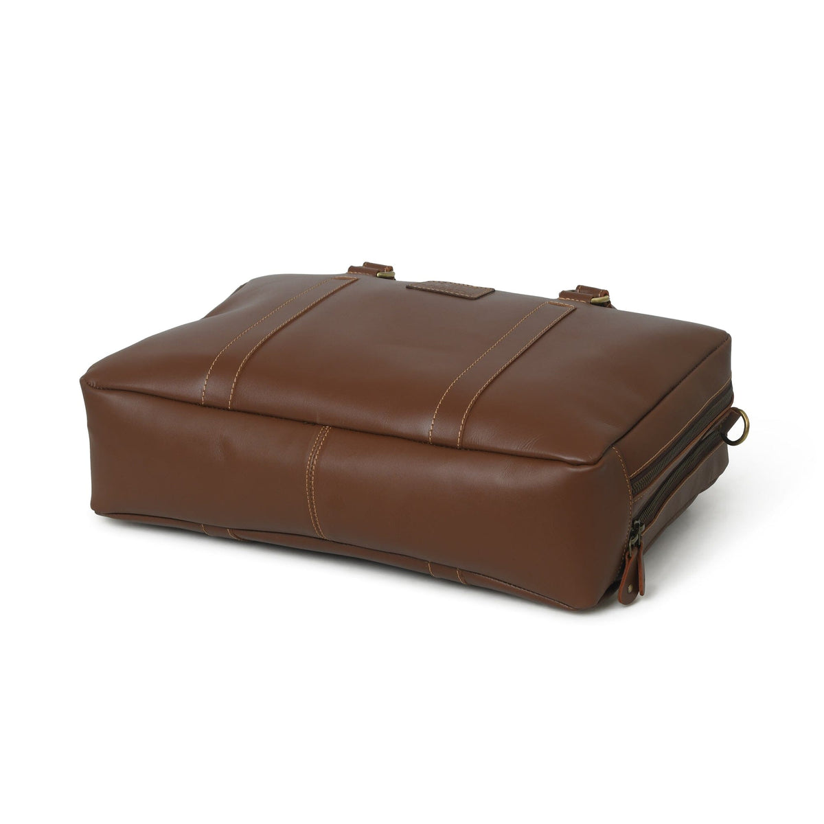 Classy Leather Bags Dixon Brown Buffalo Leather Laptop Office Briefcase - AVBL MRKT (9)