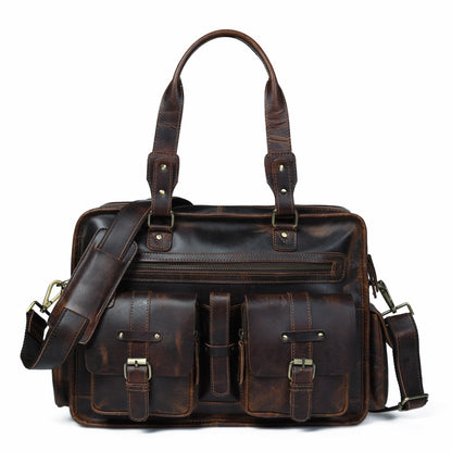 Classy Leather Bags Dryden Buffalo Briefcase - AVBL MRKT (1)