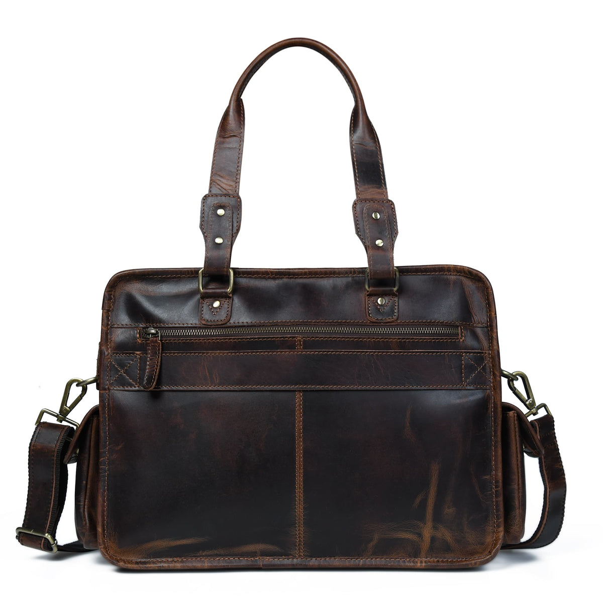 Classy Leather Bags Dryden Buffalo Briefcase - AVBL MRKT (3)
