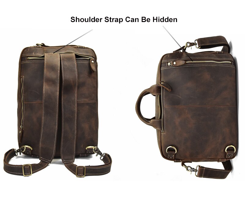 Classy Leather Bags Dublin Leather Backpack Briefcase 2-in-1 - AVBL MRKT (11)