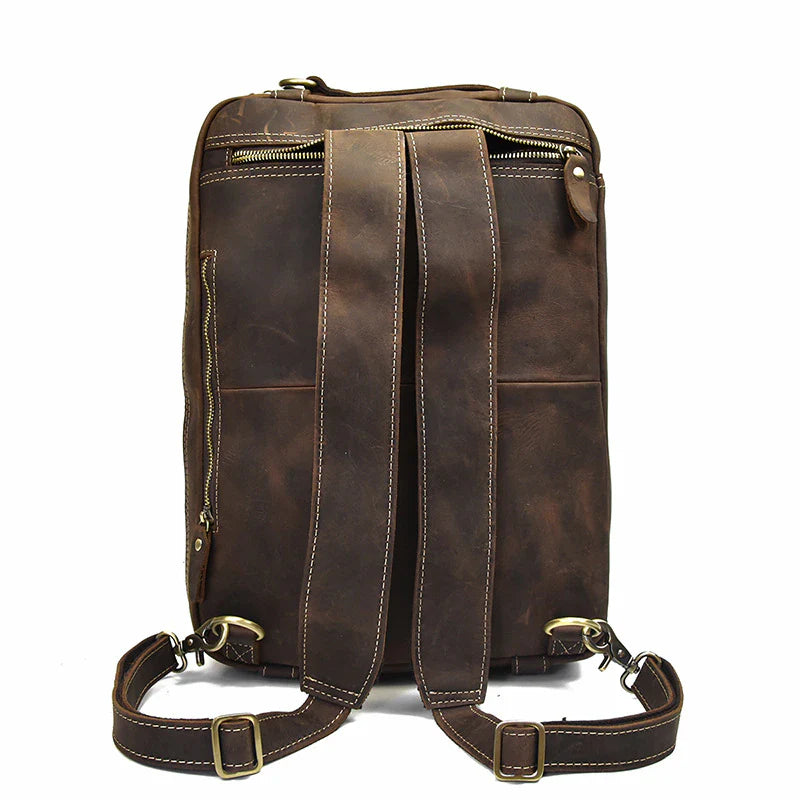 Classy Leather Bags Dublin Leather Backpack Briefcase 2-in-1 - AVBL MRKT (12)