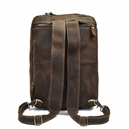 Classy Leather Bags Dublin Leather Backpack Briefcase 2-in-1 - AVBL MRKT (12)