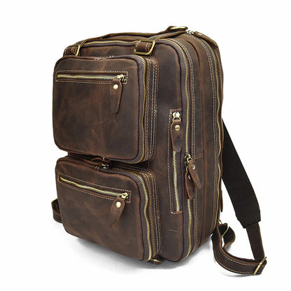 Classy Leather Bags Dublin Leather Backpack Briefcase 2-in-1 - AVBL MRKT (3)