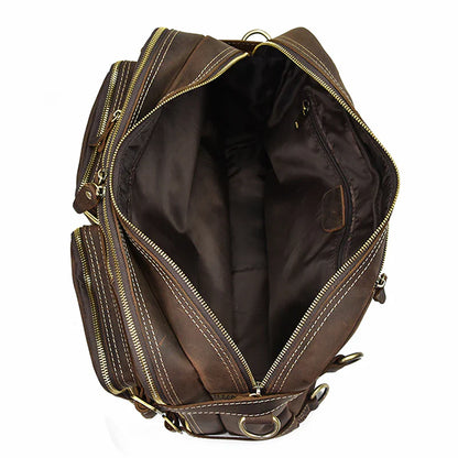 Classy Leather Bags Dublin Leather Backpack Briefcase 2-in-1 - AVBL MRKT (5)