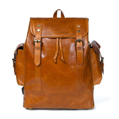 Classy Leather Bags Earthen Leather Laptop Backpack - AVBL MRKT (2)