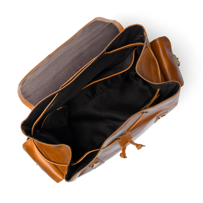 Classy Leather Bags Earthen Leather Laptop Backpack - AVBL MRKT (5)