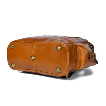 Classy Leather Bags Earthen Leather Laptop Backpack - AVBL MRKT (8)