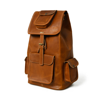 Classy Leather Bags Earthtone Trekking Buffalo Backpack - AVBL MRKT (2)