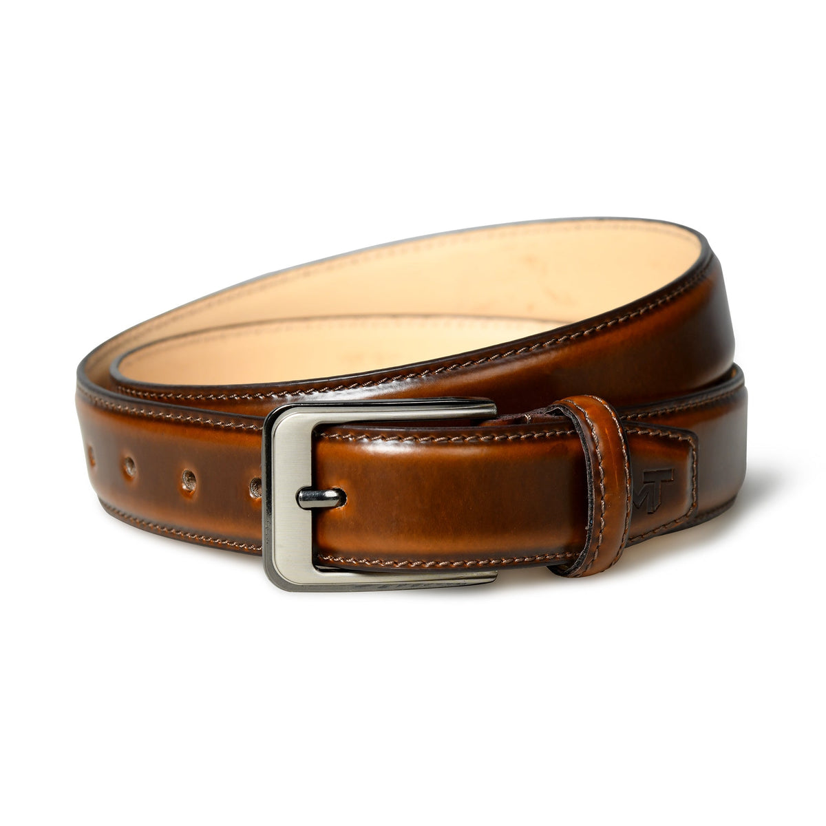 Classy Leather Bags Eclipse Walnut Brown Leather Belt - AVBL MRKT (2)