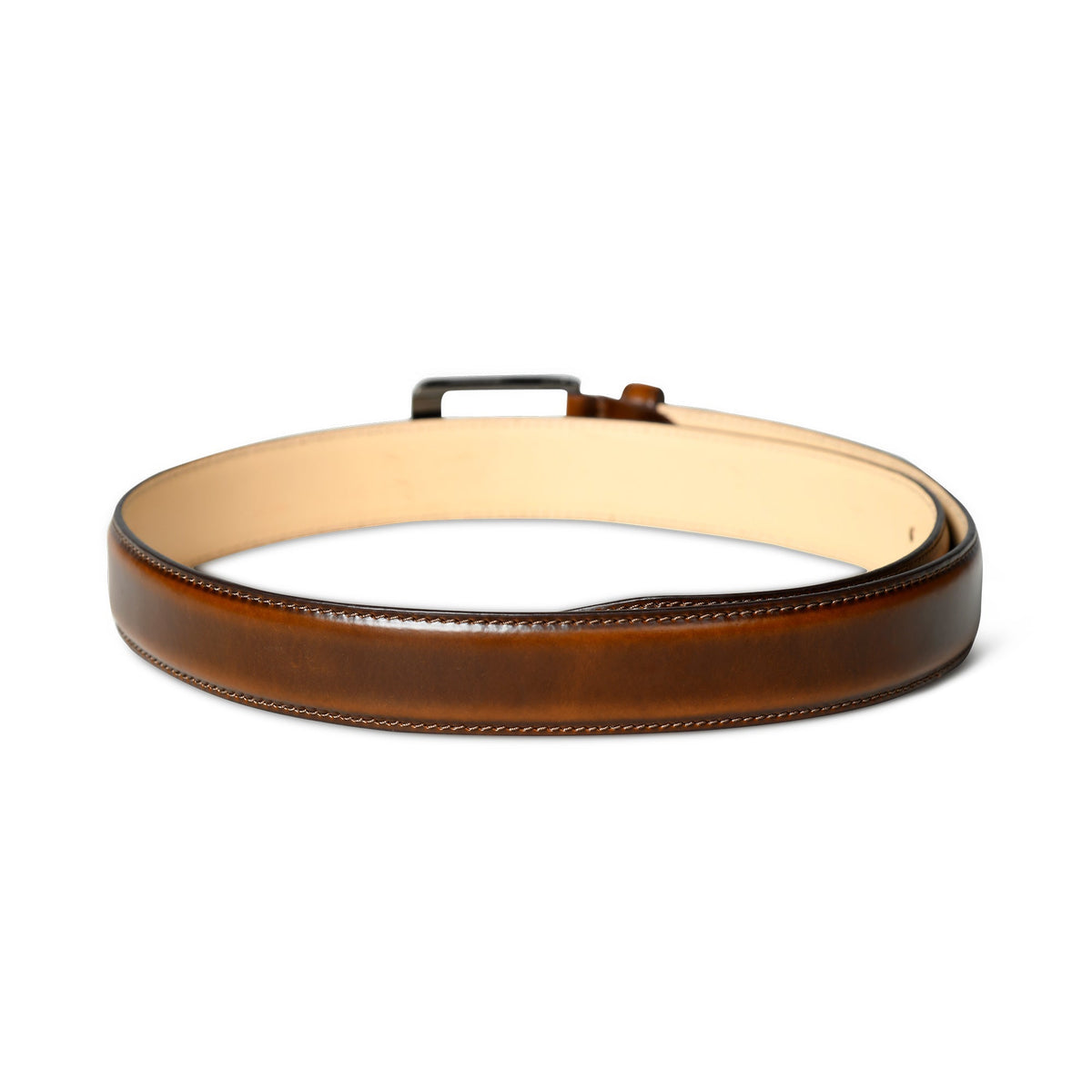 Classy Leather Bags Eclipse Walnut Brown Leather Belt - AVBL MRKT (5)