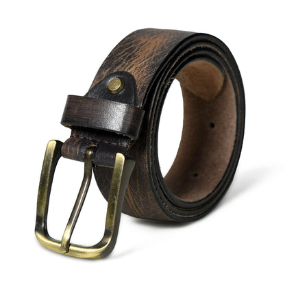 Classy Leather Bags Eden Dark Brown Men's Leather Belt - AVBL MRKT (1)