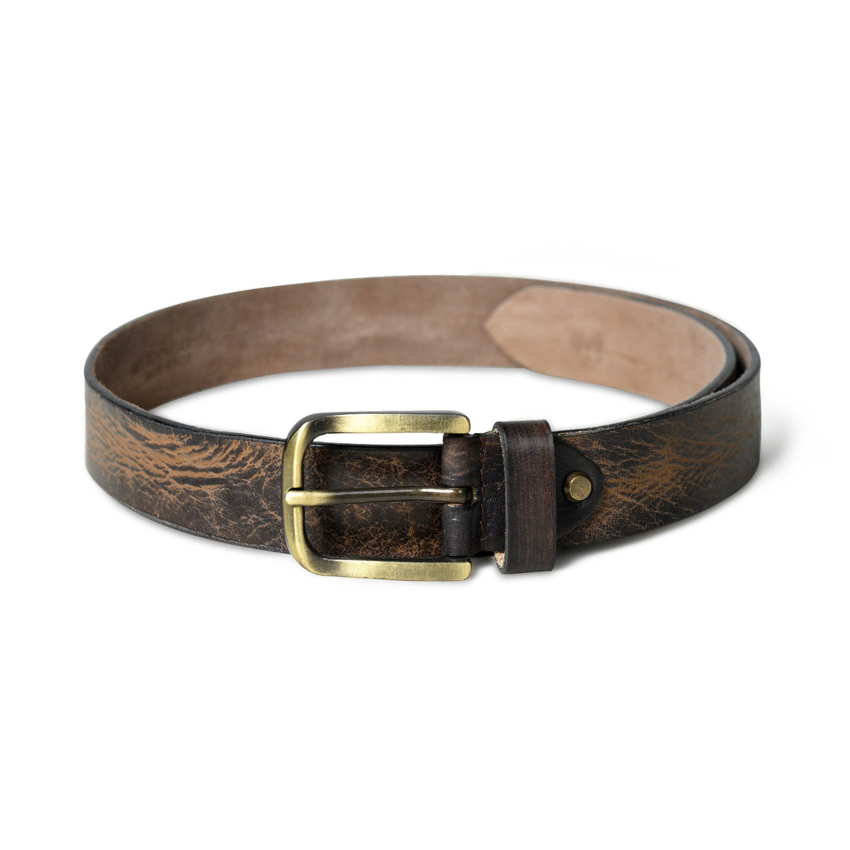 Classy Leather Bags Eden Dark Brown Men's Leather Belt - AVBL MRKT (3)