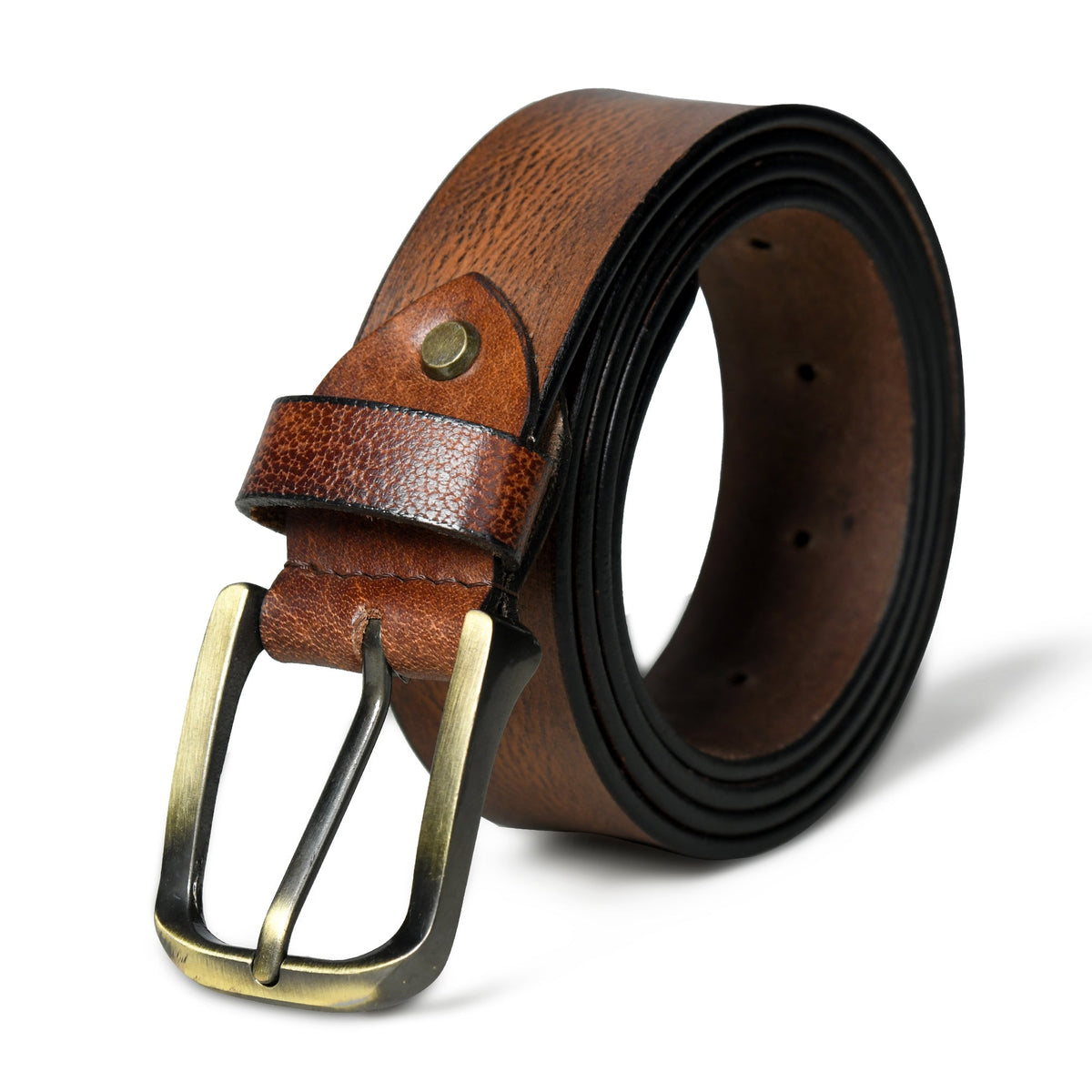 Classy Leather Bags Eden Tan Men's Leather Belt - AVBL MRKT (1)