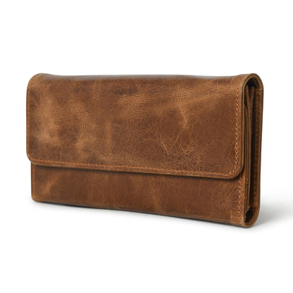 Classy Leather Bags Ellison Women's Wallet- Tan Brown - AVBL MRKT (9)