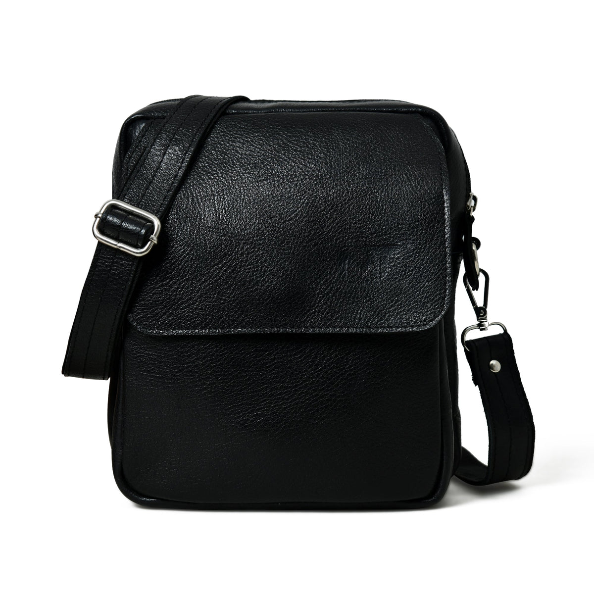 Classy Leather Bags Enzo Black Side Messenger - AVBL MRKT (6)