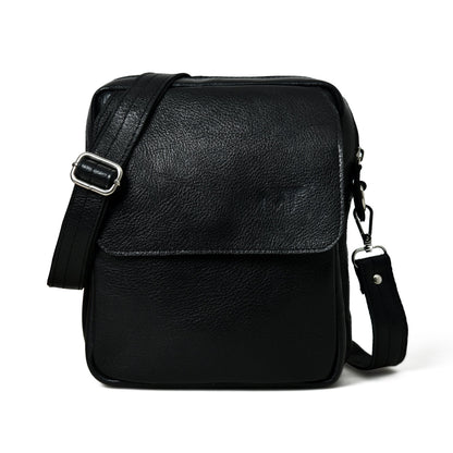 Classy Leather Bags Enzo Black Side Messenger - AVBL MRKT (6)