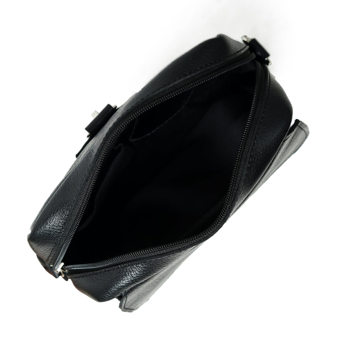 Classy Leather Bags Enzo Black Side Messenger - AVBL MRKT (8)