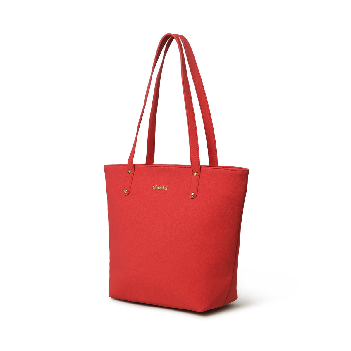 Classy Leather Bags Era Vegan Leather Tote - Coral Red - AVBL MRKT (3)
