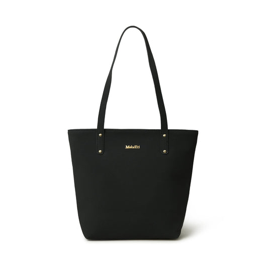 Classy Leather Bags Era Vegan Leather Tote - Midnight Black - AVBL MRKT (1)