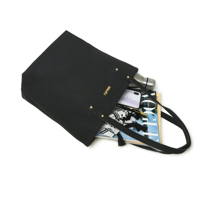 Classy Leather Bags Era Vegan Leather Tote - Midnight Black - AVBL MRKT (3)