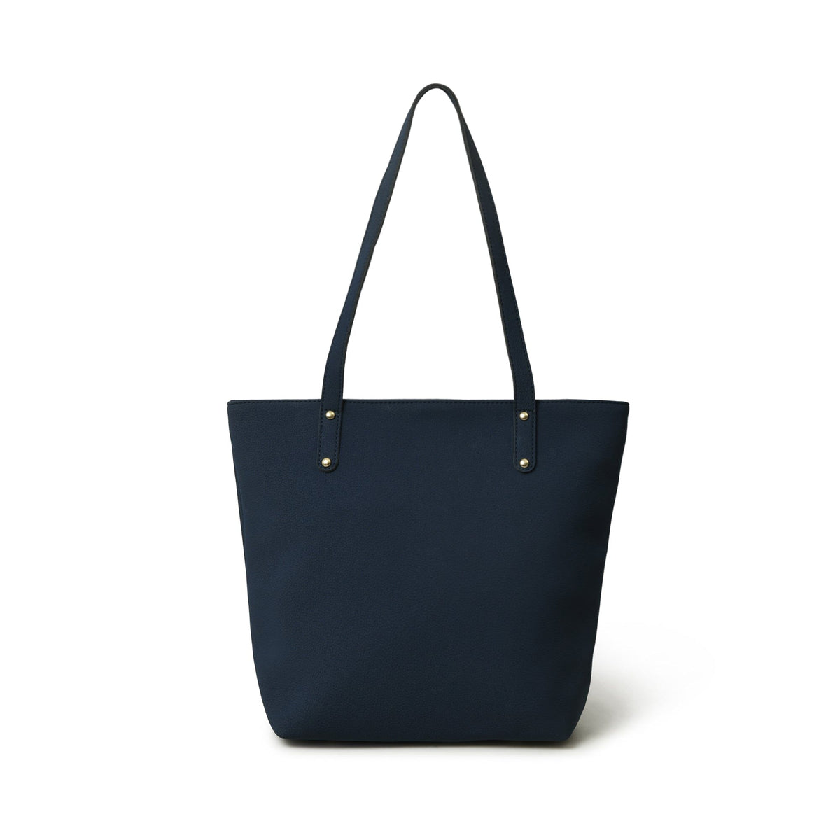 Classy Leather Bags Era Vegan Leather Tote - Navy Blue - AVBL MRKT (4)