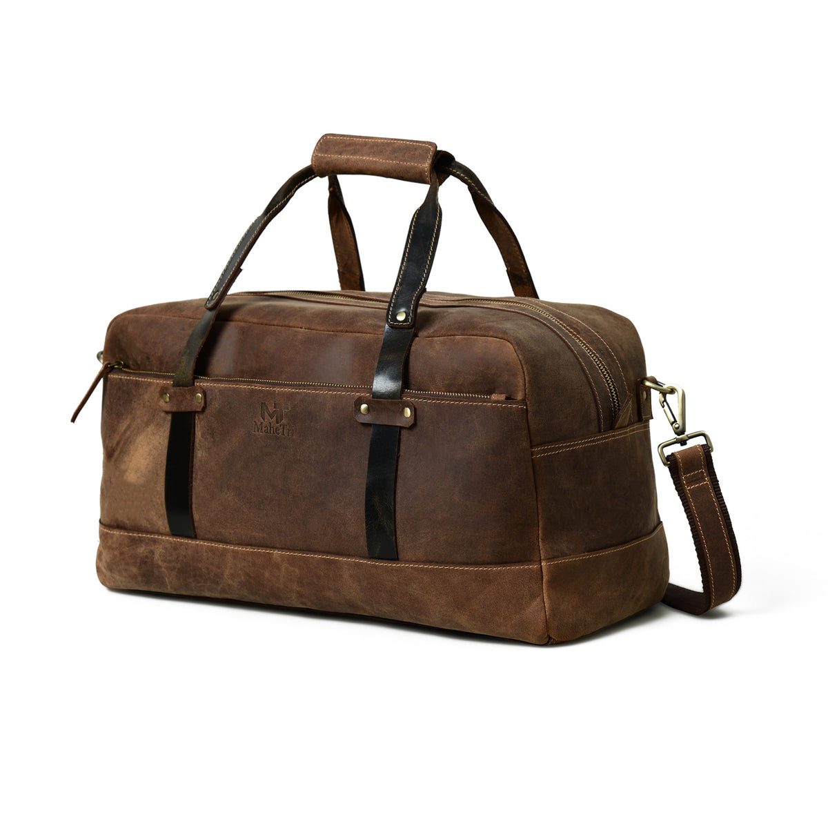 Classy Leather Bags Espresso Elegance Carry on Duffle - AVBL MRKT (1)