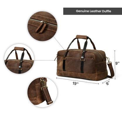 Classy Leather Bags Espresso Elegance Carry on Duffle - AVBL MRKT (9)